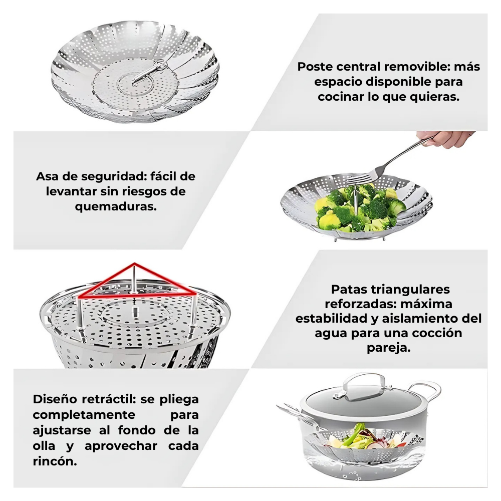 Vaporera Profesional - ChefVapor™ + Ebook “15 recetas chilenas al vapor con ChefVapor™”