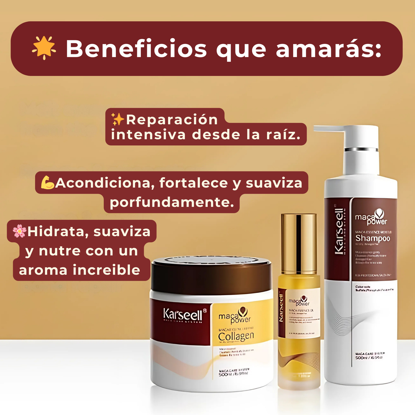 Pack Karseell - Shampoo, Botox y Argan Oil por Dr. USA