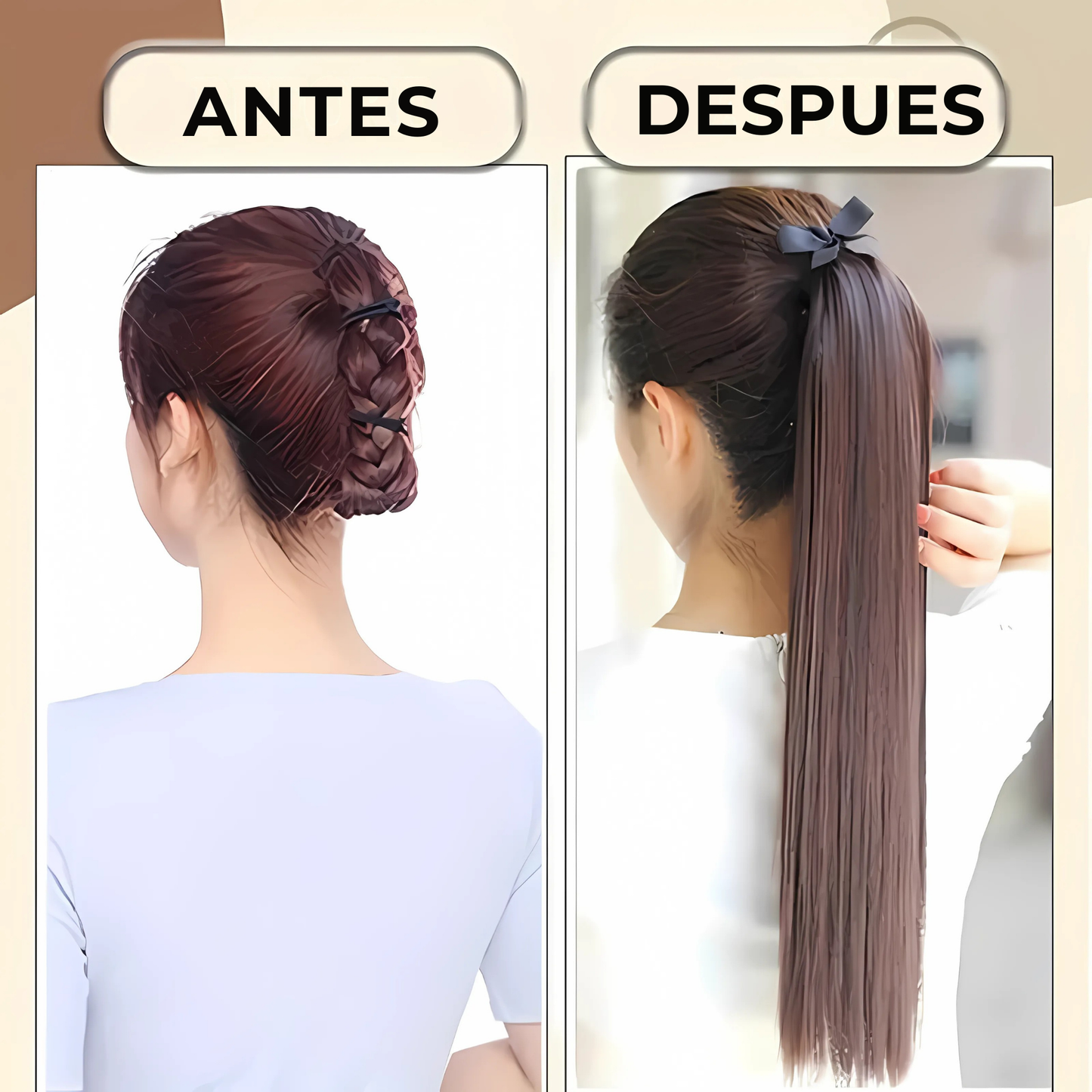Extensiones De Cabello Cola Larga: GlamLength™