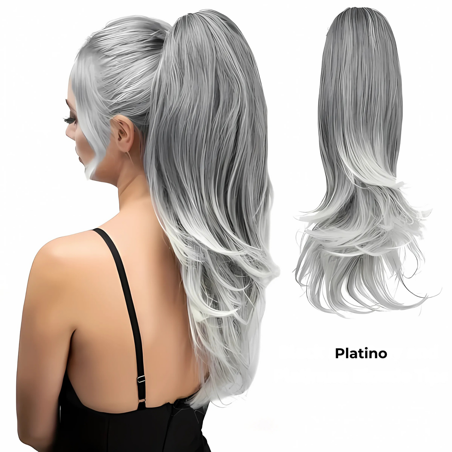 Extensiones De Cabello Cola Larga: GlamLength™