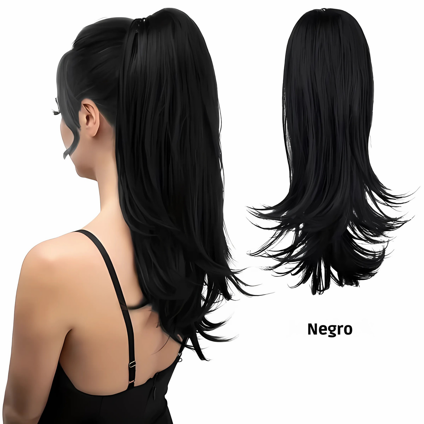 Extensiones De Cabello Cola Larga: GlamLength™