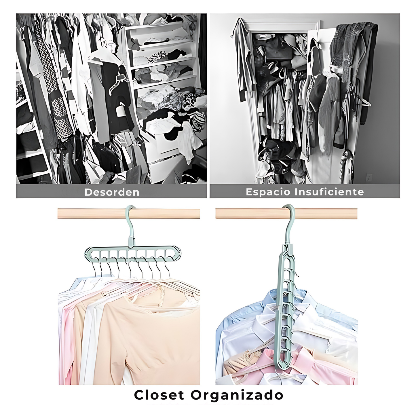 👗 Pack de 3 Colgadores Mágicos