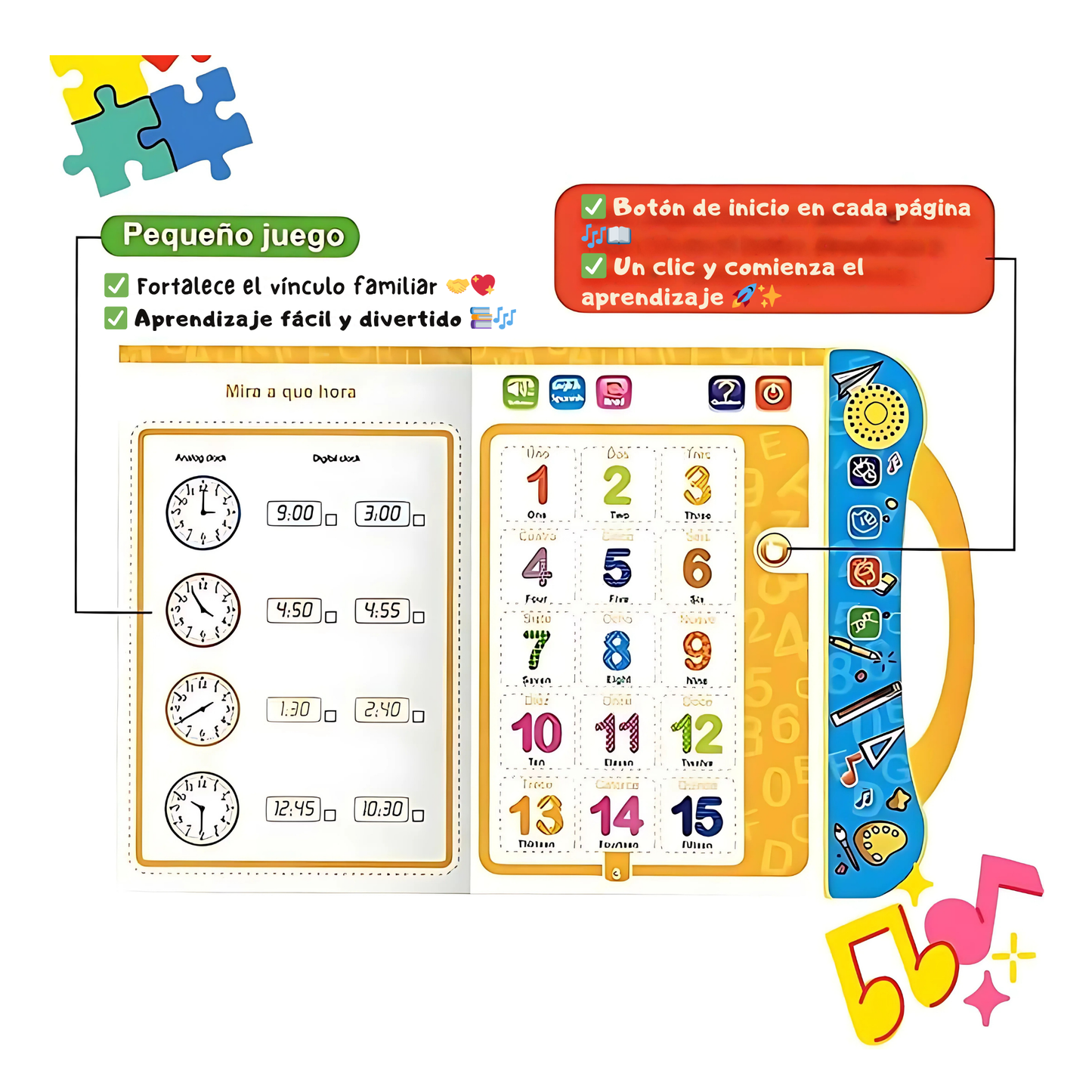 SmartPlay™ - Libro Educativo Didáctico de Aprendizaje
