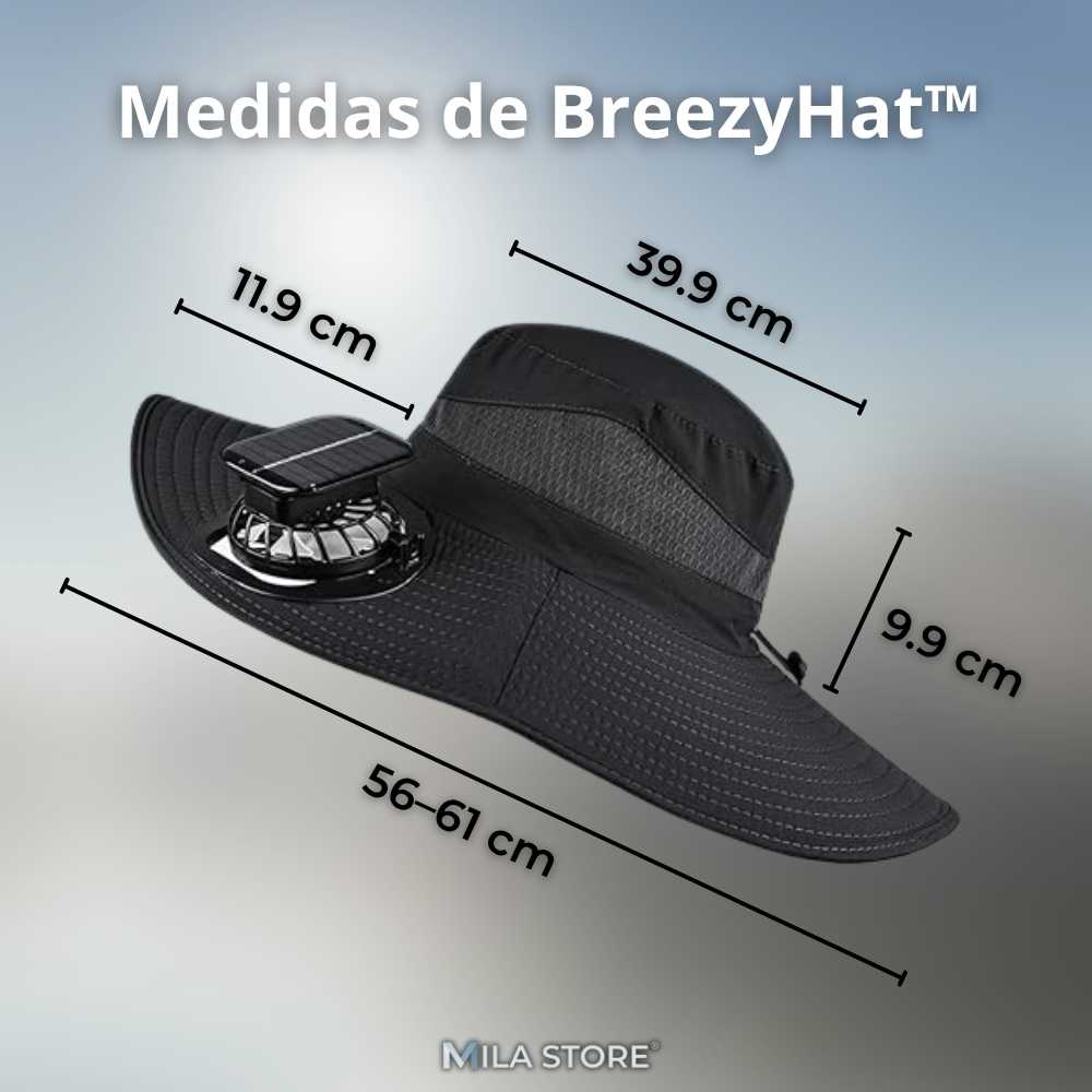BreezyHat™ - El Sombrero Inteligente que te Mantiene Fresco, Protegido y Feliz Bajo el Sol