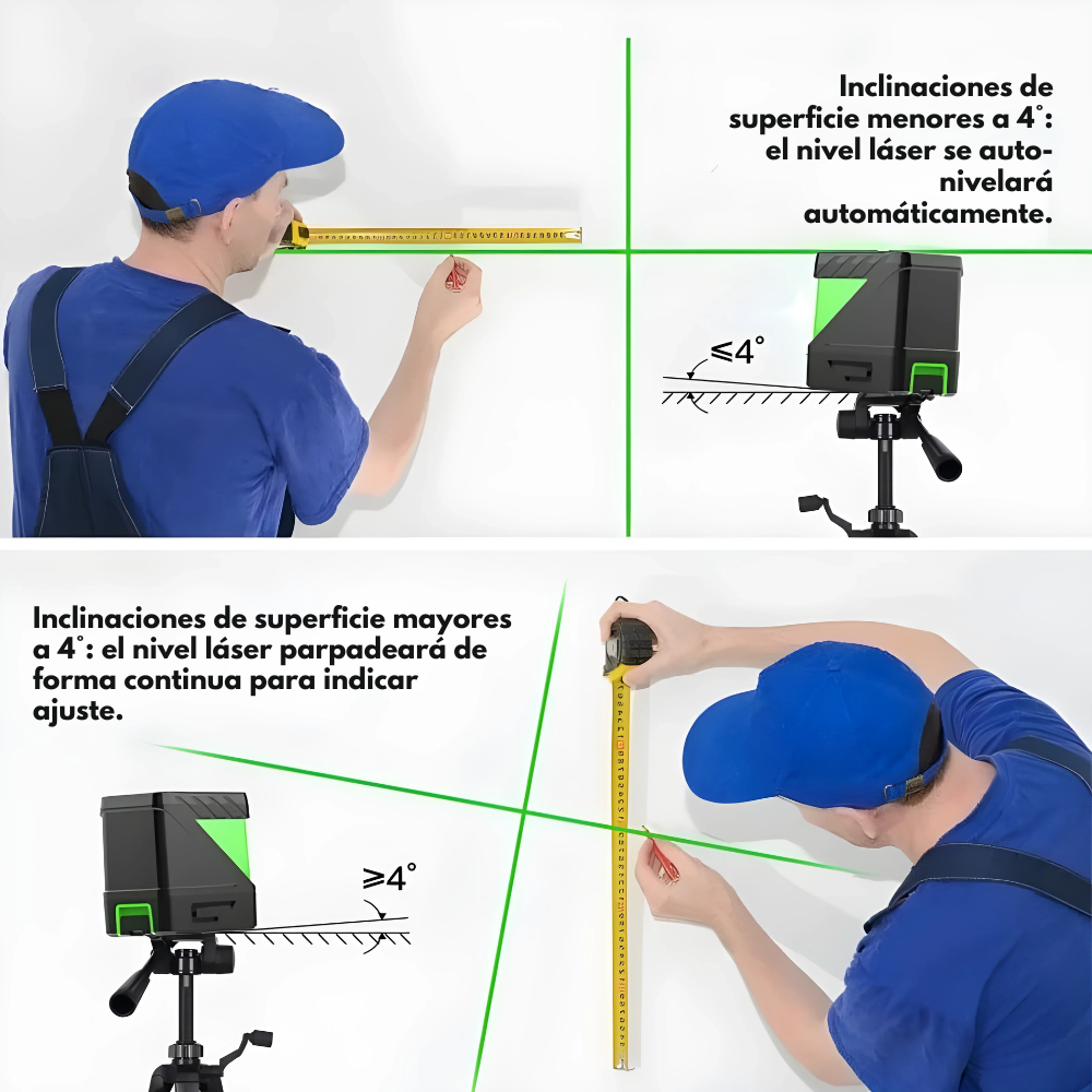 LaserPro™ Nivelador Láser Portátil Inteligente – Precisión en construcción