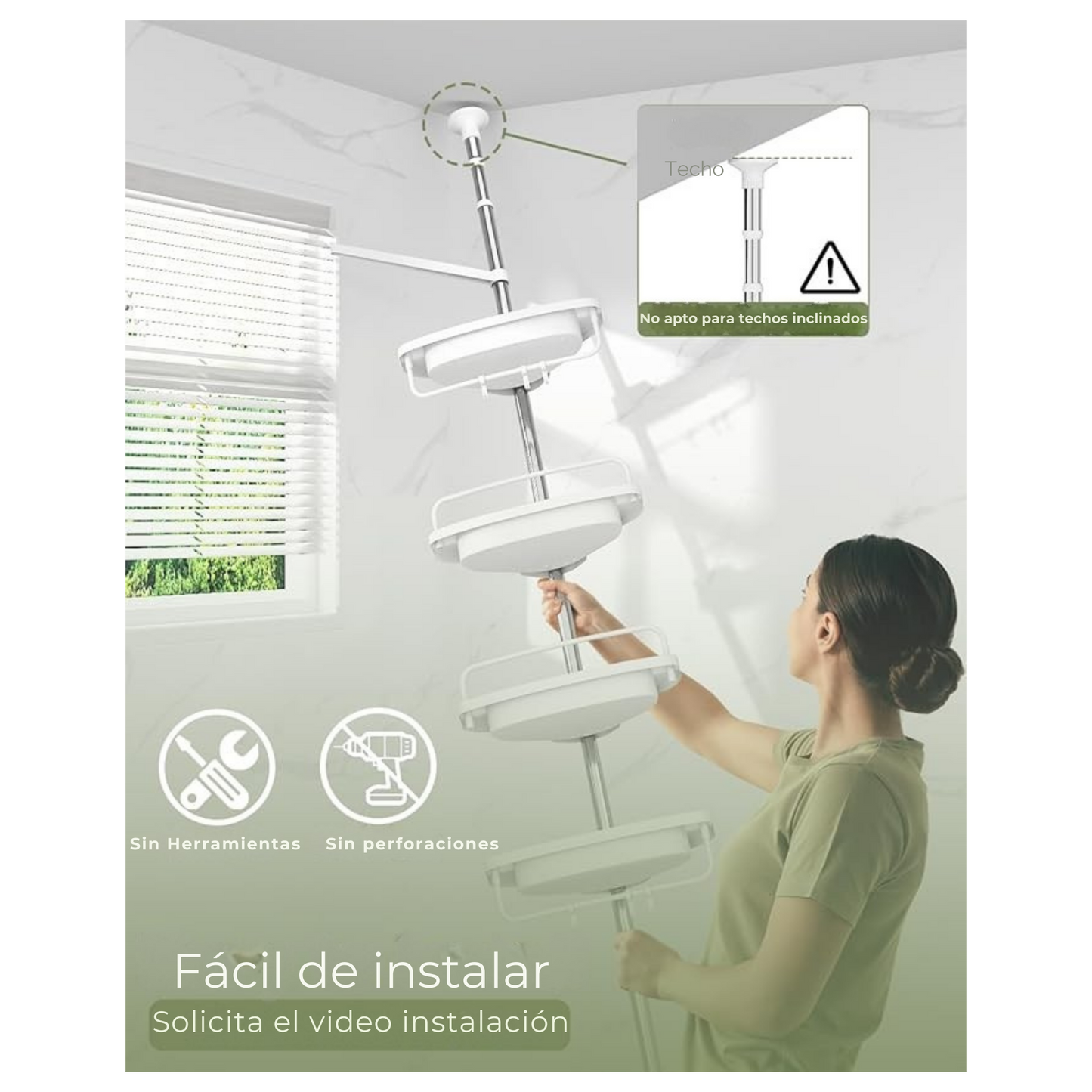 Esquinero Organizador de 4 Niveles - TidyBath™