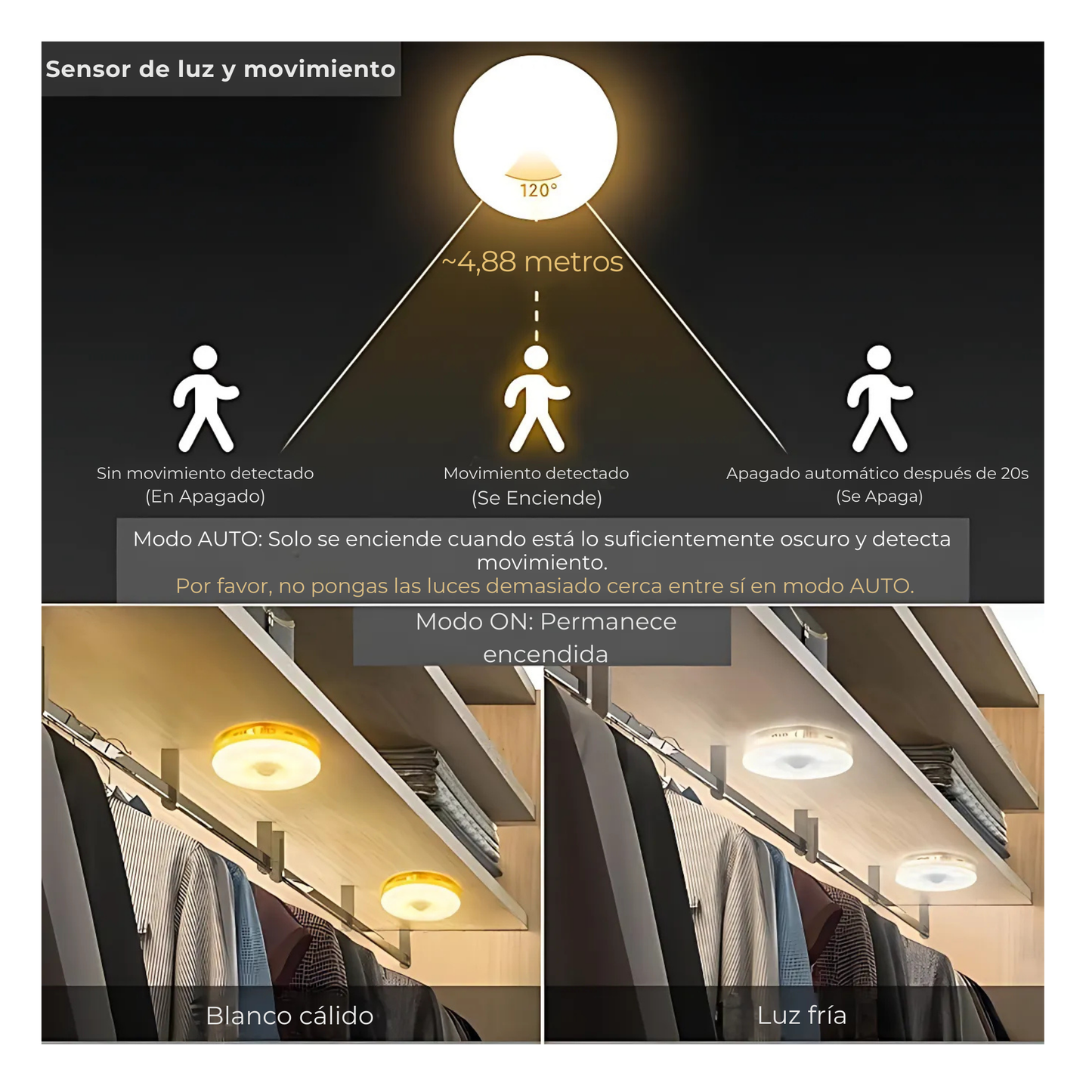 iluminacion Inteligente para tu Hogar: 3x1 Luces LED Inteligentes - GlowSense™