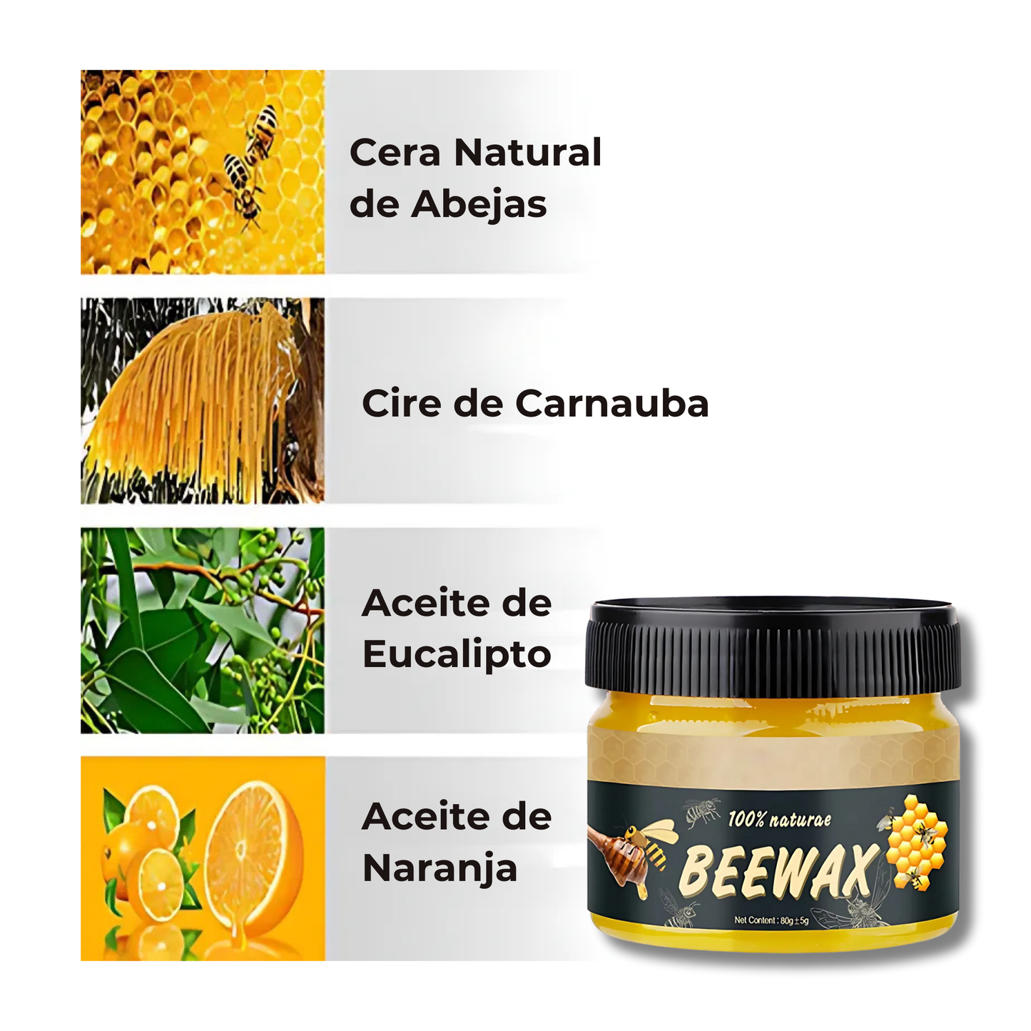 Vida Nueva a tus Muebles con🐝 Beewax™ - Restaurador de Madera con Cera de Abeja