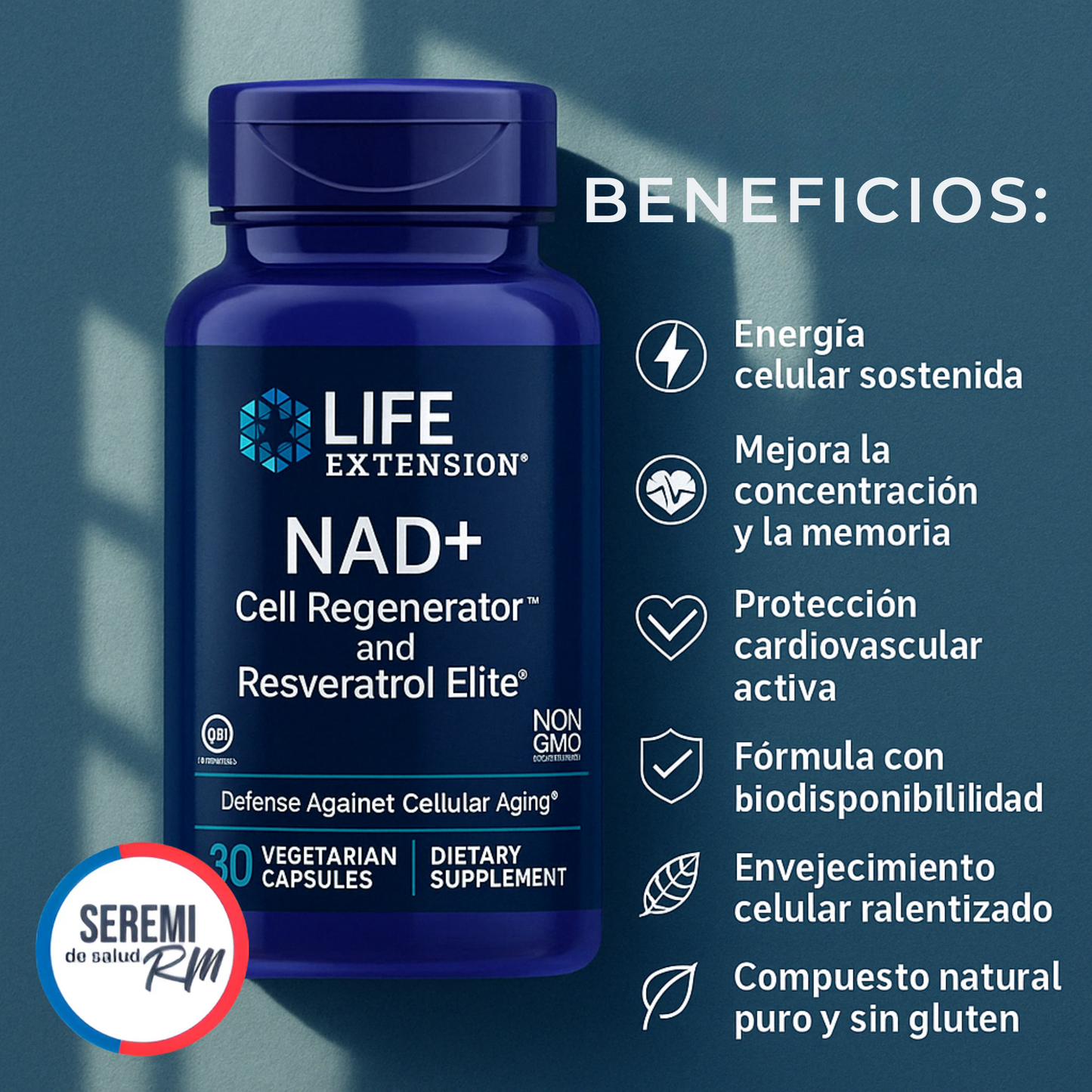 Life Extension™ NAD⁺ + Resveratrol Elite
