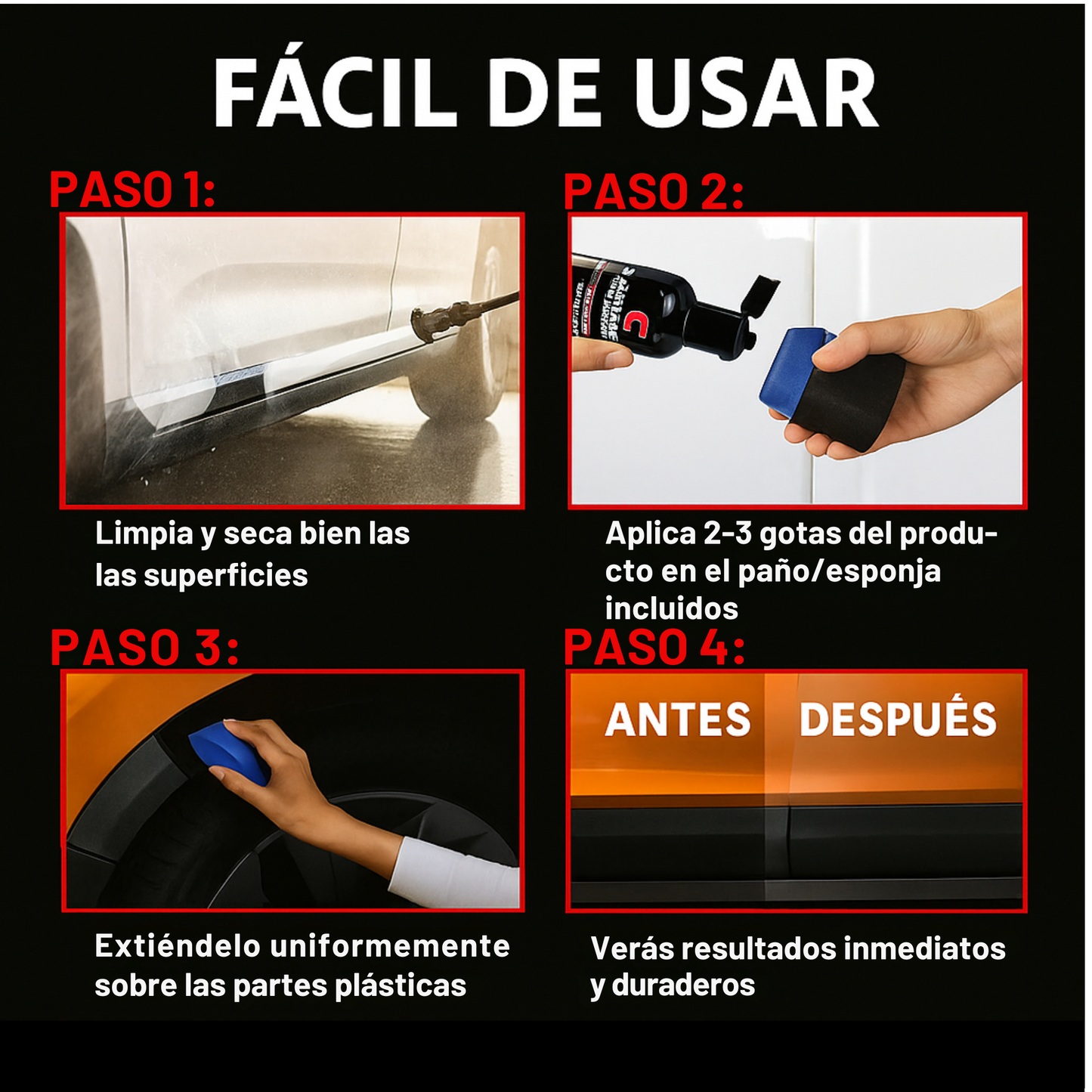 Restaurador de Cueros/Plásticos - EverBlack™