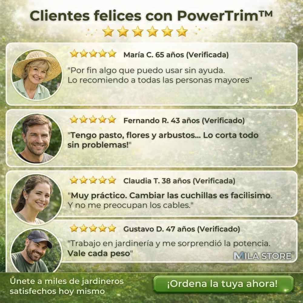 PowerTrim™ - Cortadora de Cesped Inalambrica + 2 Baterias de 98V y Accesorios