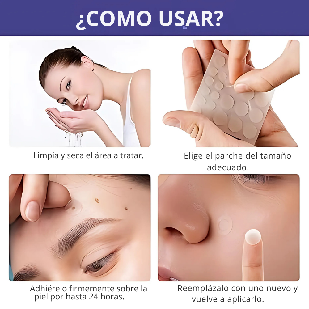 Parches para Remover Verrugas - SkinClear™ (144 Parches)