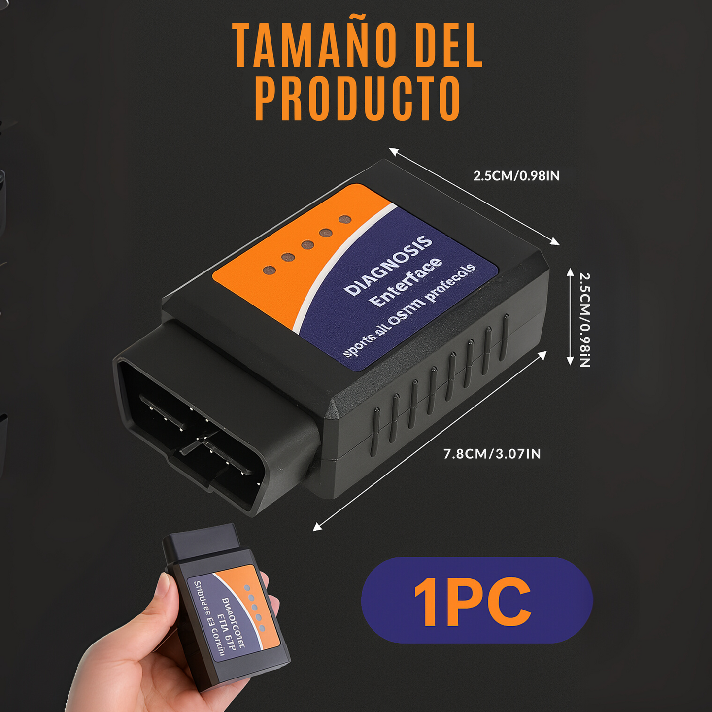 Scanner Automotriz Vidacharmy™ OBD2 WiFi ELM327