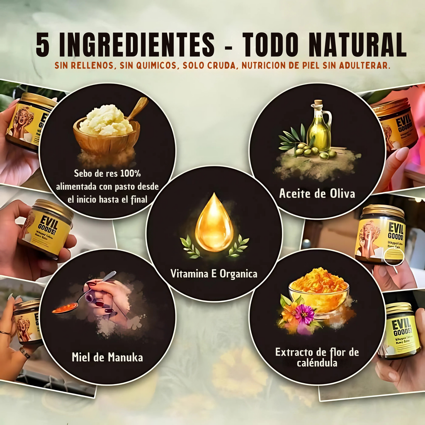 Bálsamo de Miel y Sebo de Res Anti-Envejecimiento - EVIL GOODS™