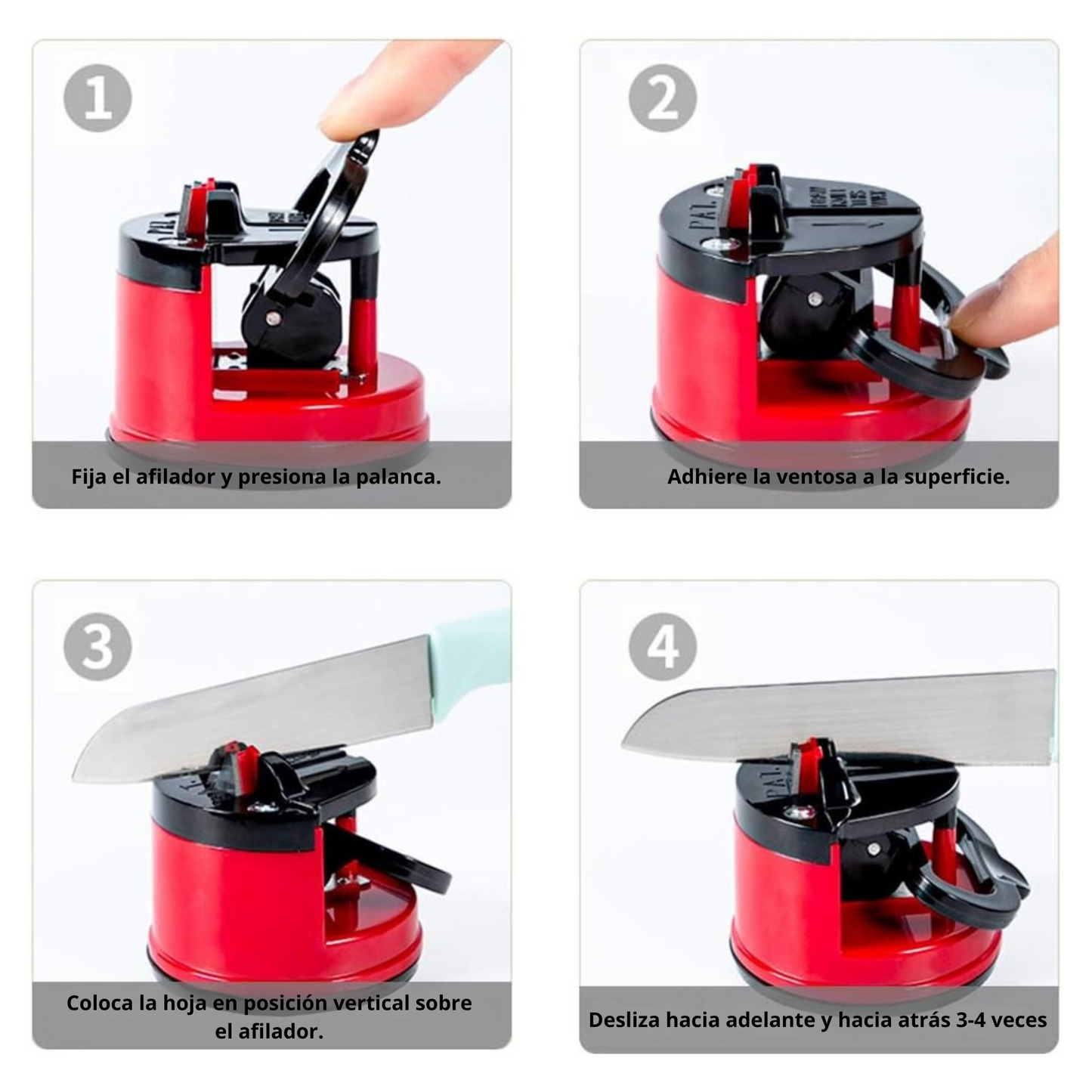 Afilador Manual con Ventosa - SharpEz™