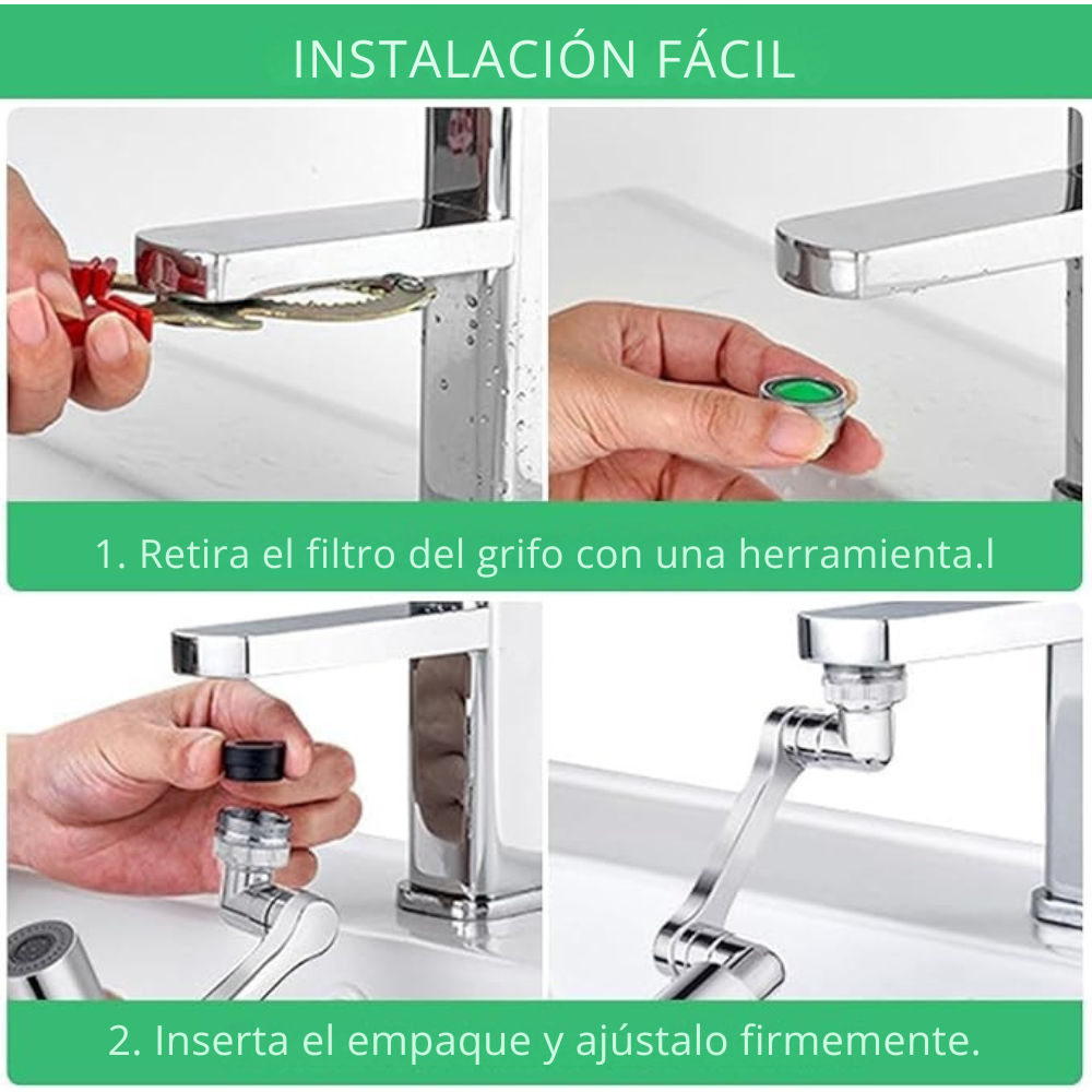 Extensor de Grifo 1080° - HydroFlex™
