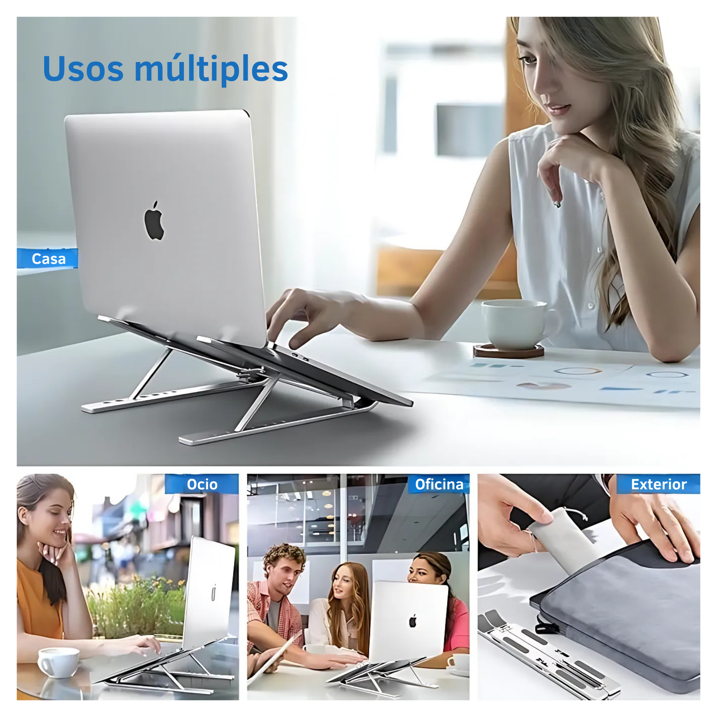 Soporte de Aluminio para Notebook