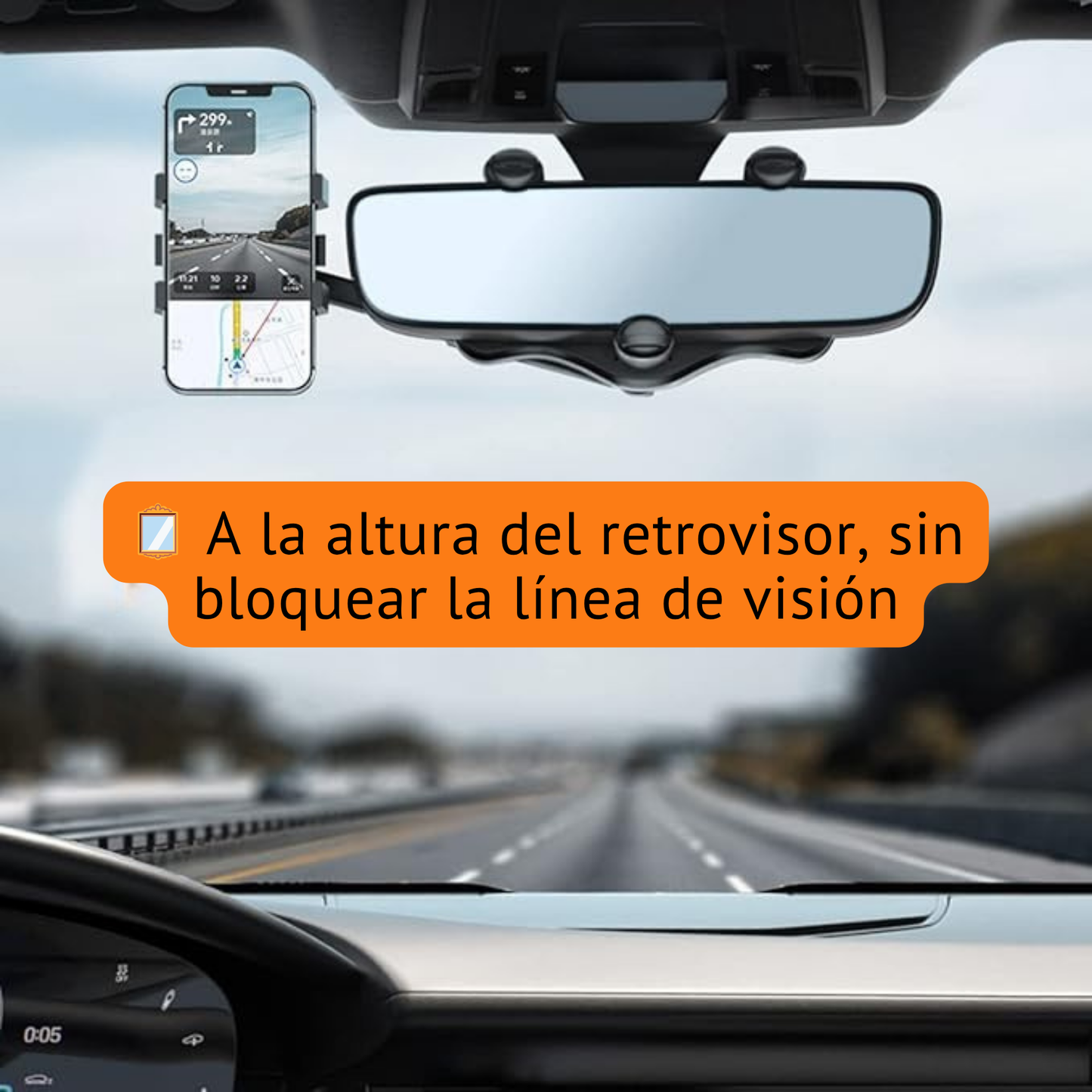 Soporte 360º para Espejo Retrovisor - ClearView™