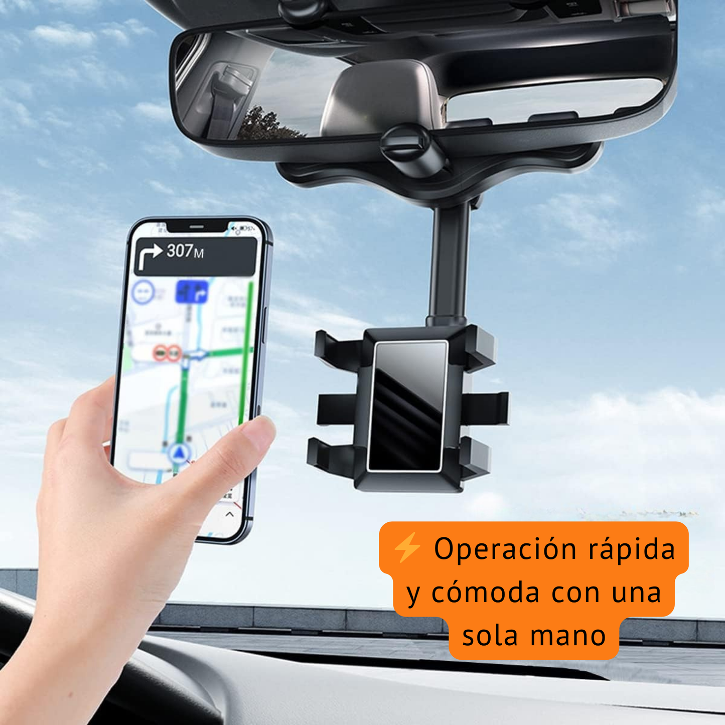 Soporte 360º para Espejo Retrovisor - ClearView™