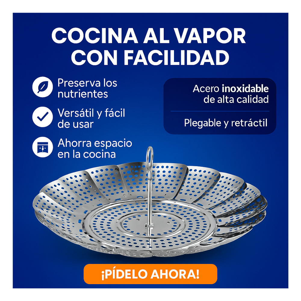 Vaporera Profesional - ChefVapor™ + Ebook “15 recetas chilenas al vapor con ChefVapor™”