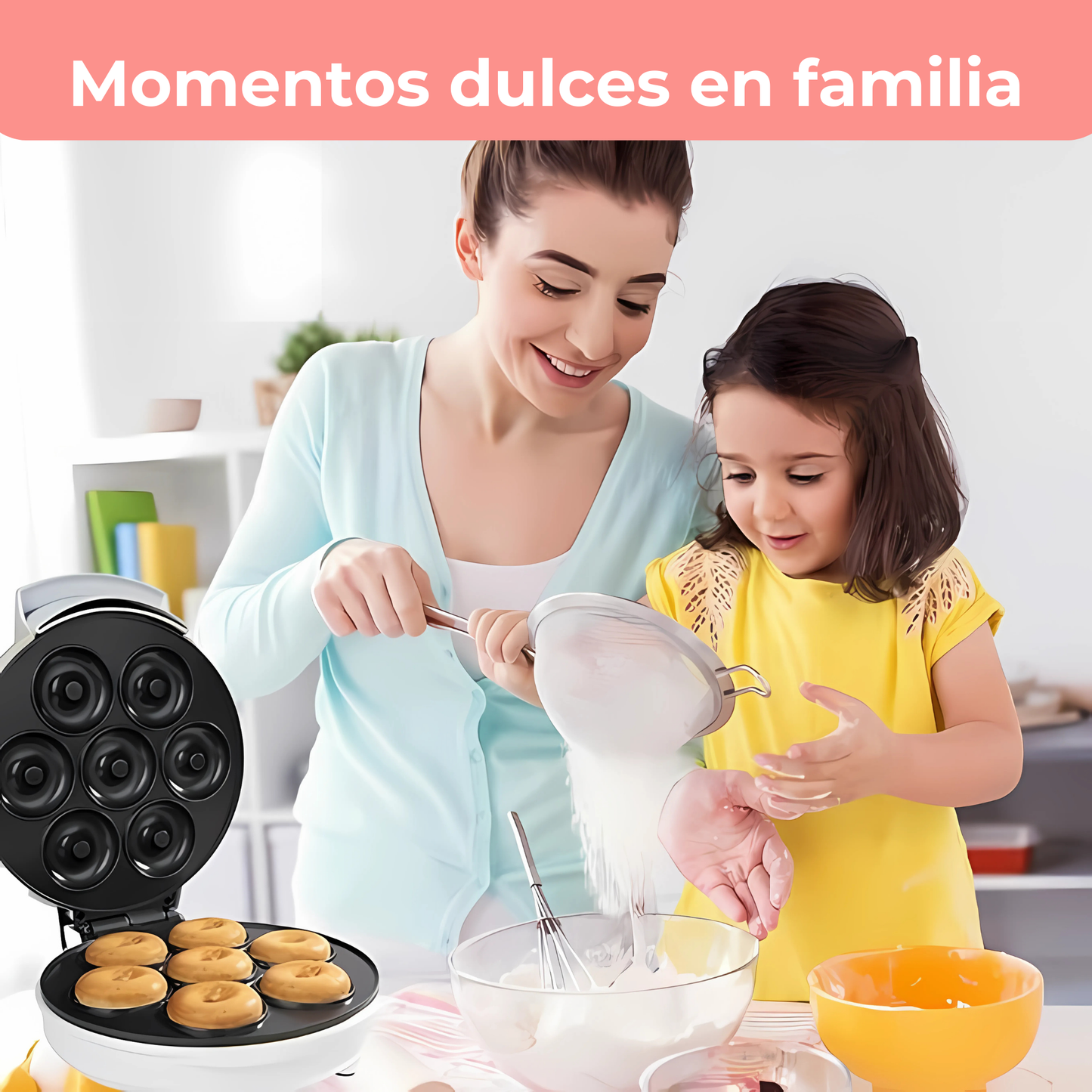 Maquina Para Hacer Mini Donas: DonaGO™ + Recetario de Donas Digital