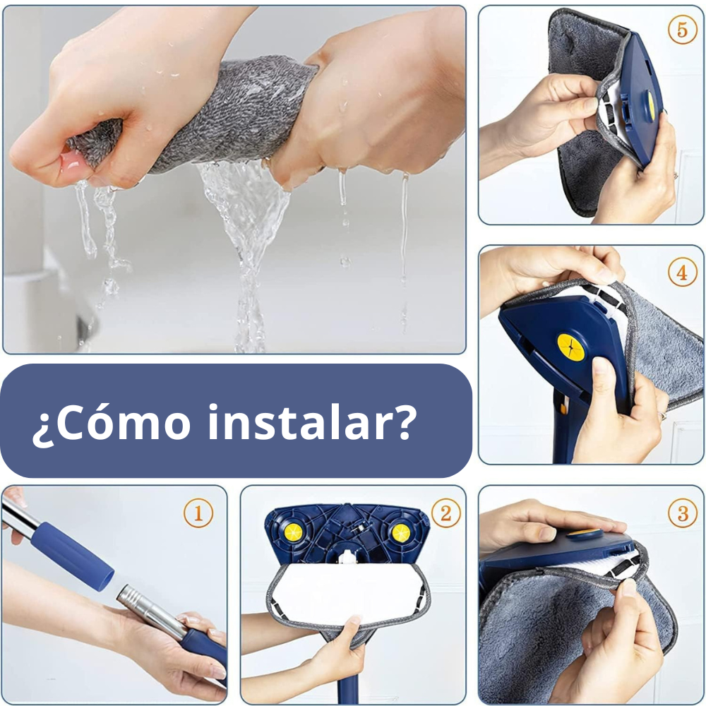 Trapeador Triangular Inteligente 360°