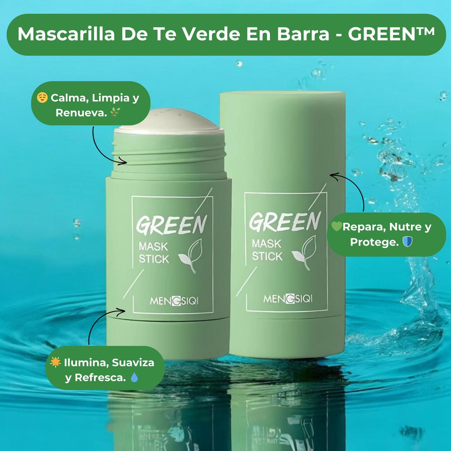 Mascarilla De Te Verde En Barra - GREEN™