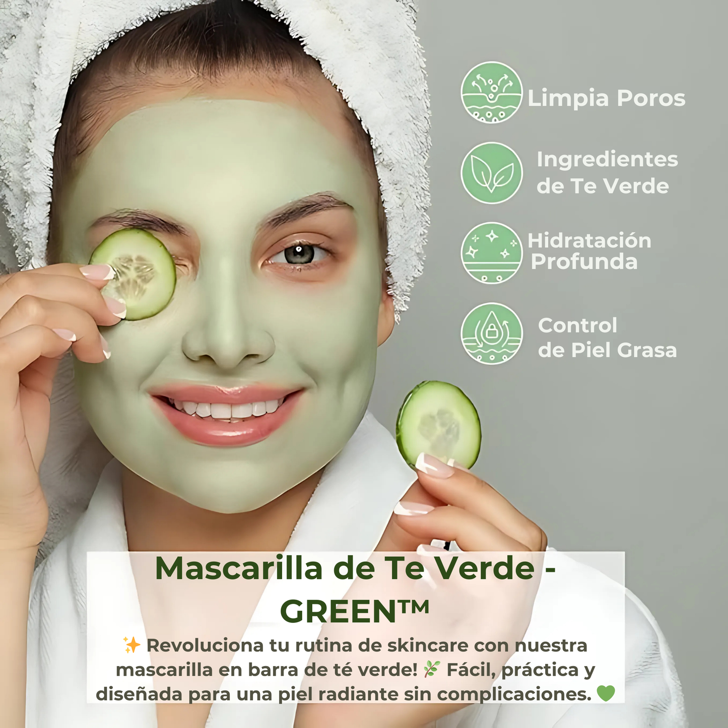 Mascarilla De Te Verde En Barra - GREEN™