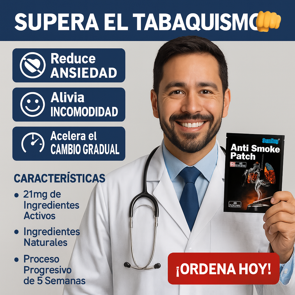 ¡SOLO POR HOY! 3x1 Parches de Nicotina Anti-Smoke™ de Sumifun (10 Parches)