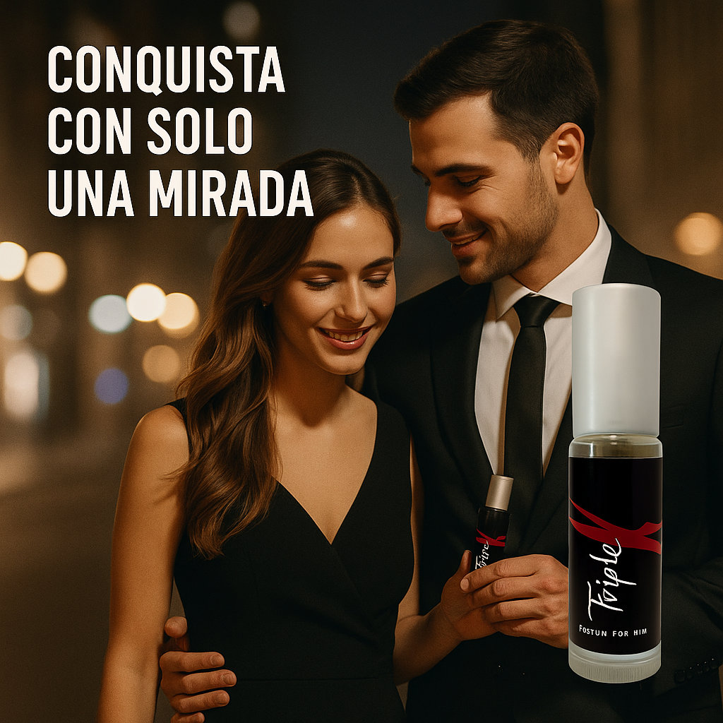 Perfume Feromonas Para Hombre - TRIPLE X™ (30ML)