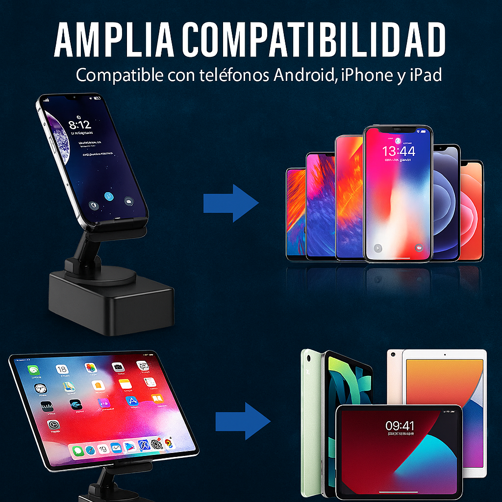 Soporte con Altavoz Bluetooth 5.3 4 en 1 - Voijump™