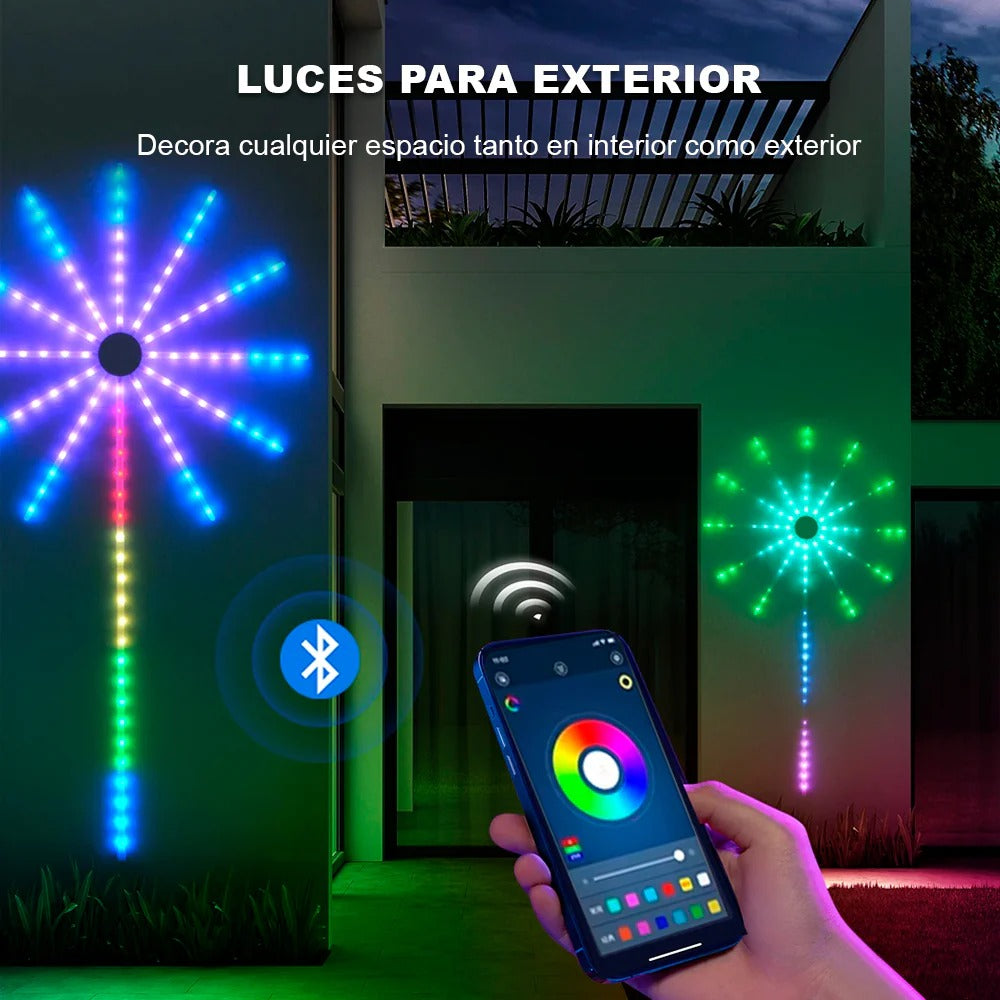 Luces LED de Fuegos Artificiales Inteligentes