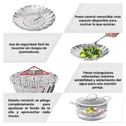 Vaporera Profesional - ChefVapor™ + Ebook “15 recetas chilenas al vapor con ChefVapor™”