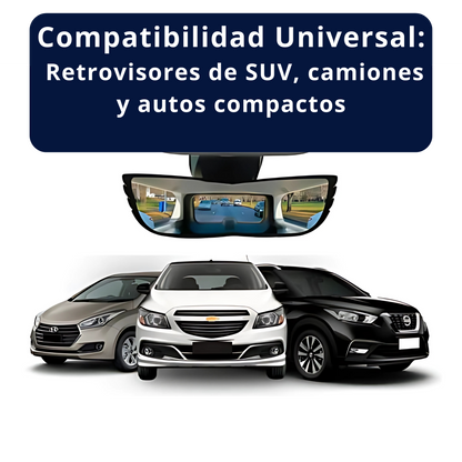 Espejo Retrovisor Gran Angular para tu Auto - AngelView™