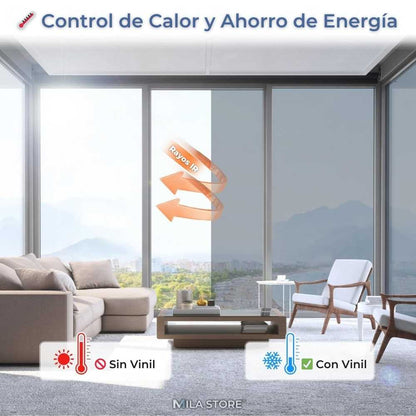Vinil AntiUV™ - Vinil de Ventana Anti Rayos UV-IR (5 Metros x 60 Centimetros)