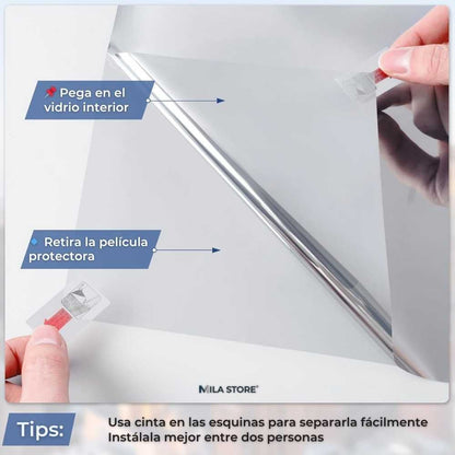 Vinil AntiUV™ - Vinil de Ventana Anti Rayos UV-IR (5 Metros x 60 Centimetros)