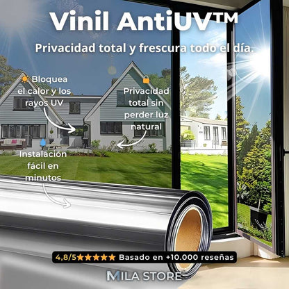 Vinil AntiUV™ - Vinil de Ventana Anti Rayos UV-IR (5 Metros x 60 Centimetros)
