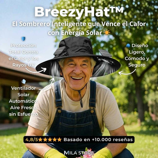 BreezyHat™ - El Sombrero Inteligente que te Mantiene Fresco, Protegido y Feliz Bajo el Sol