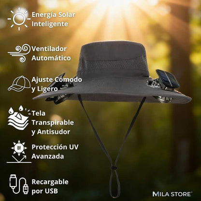 BreezyHat™ - El Sombrero Inteligente que te Mantiene Fresco, Protegido y Feliz Bajo el Sol