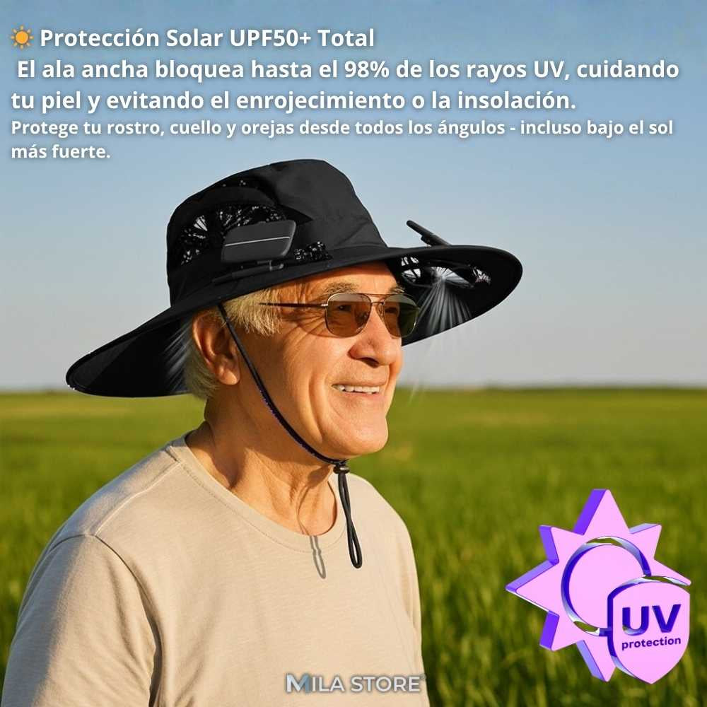 BreezyHat™ - El Sombrero Inteligente que te Mantiene Fresco, Protegido y Feliz Bajo el Sol