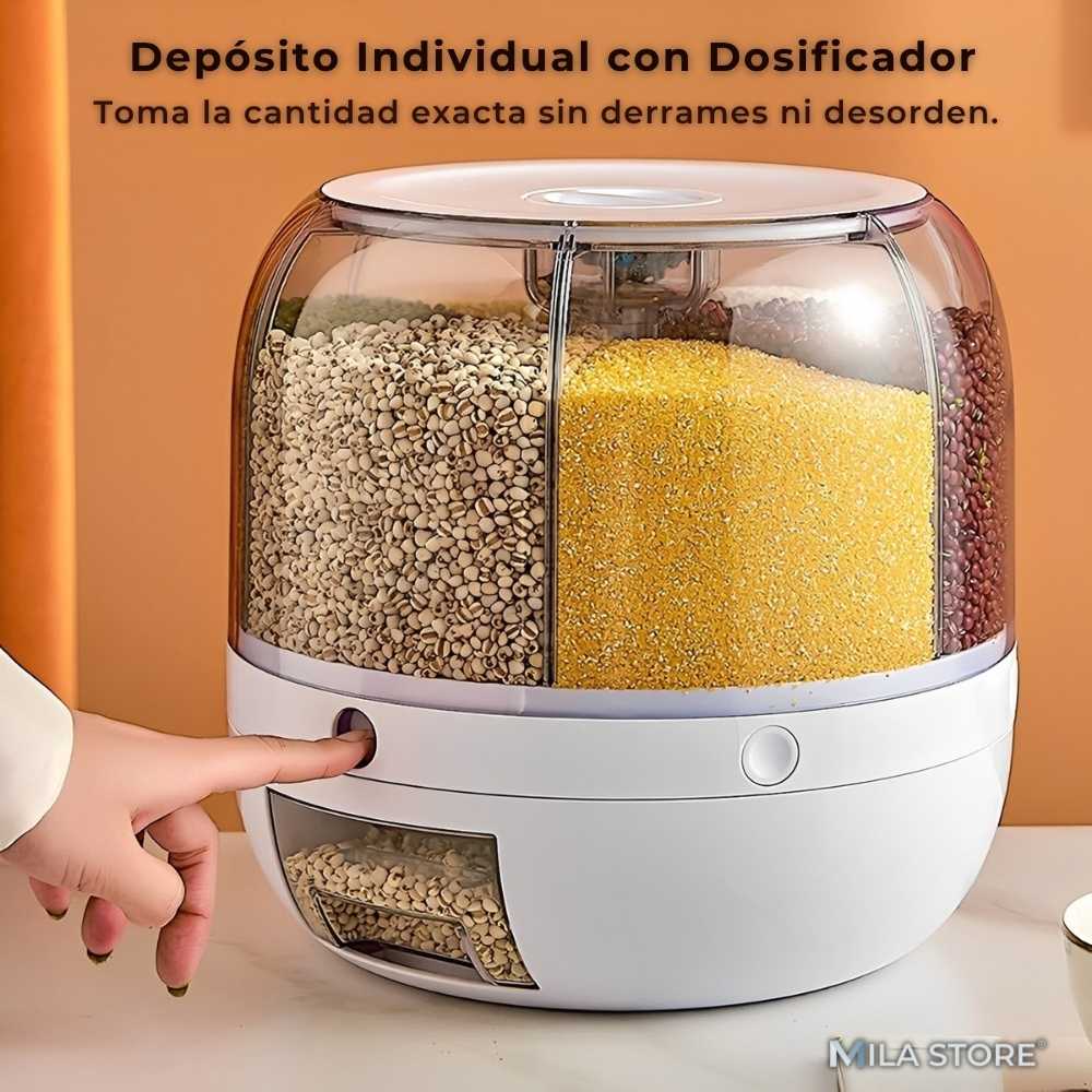 SmartPantry™ - Dispensador/Organizador de Granos Giratorio
