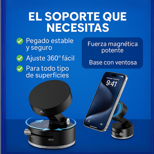 Soporte Ventosa 360 SoporteMag™ – 2x1 con 50% OFF