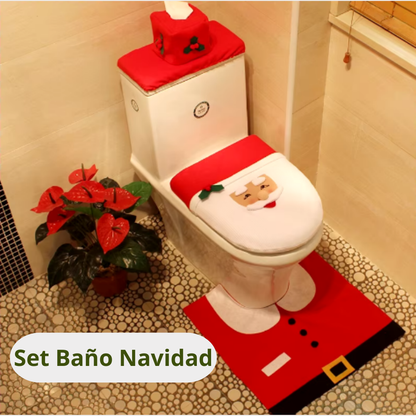 Set Baño Navidad 3 Piezas