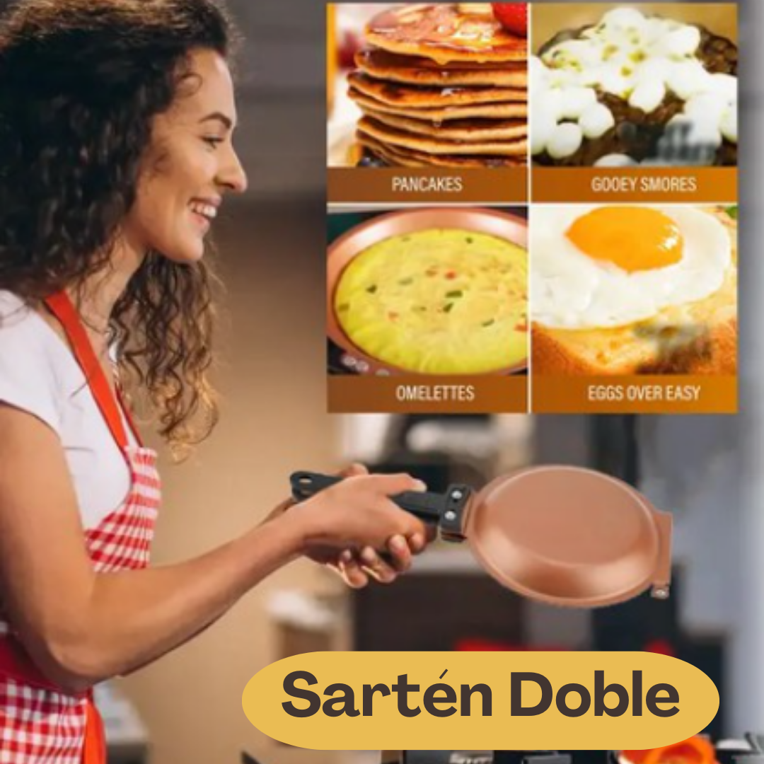 Sartén Doble Antiadherente