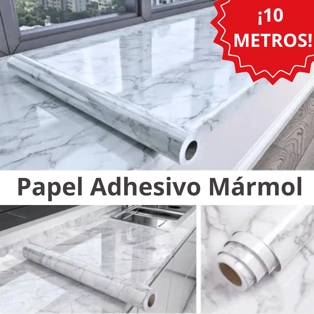 ROLLO 10 METROS PAPEL ADHESIVO MARMOL