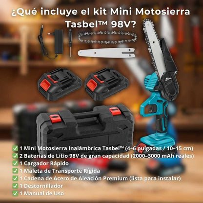 Mini Motosierra Tasbel™ 98V + 2 Baterías