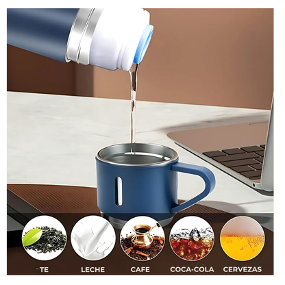 Set Termo + 3 Tazas Premium: ThermoFlow™