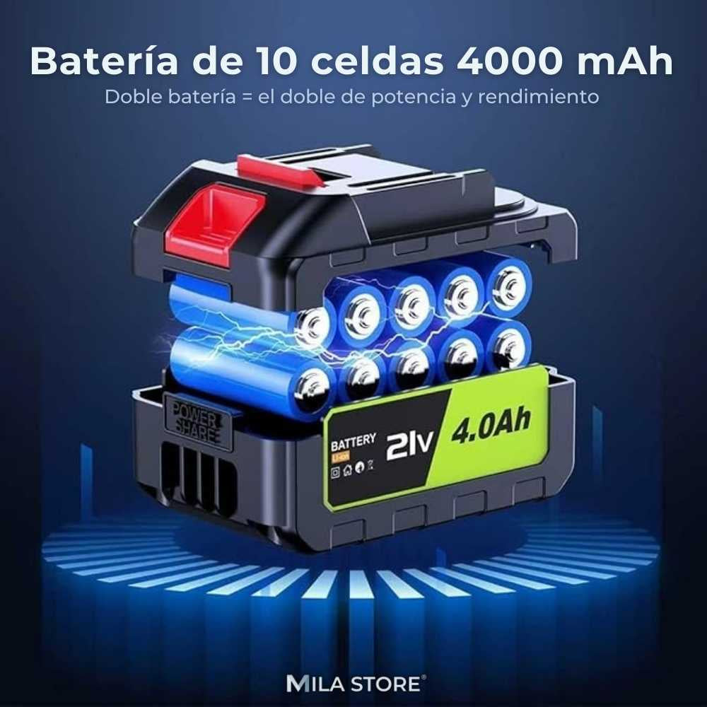 TurboBlow™ - Soplador Turbo de Alta Velocidad (130.000 RPM) + 2 Baterías de 48V