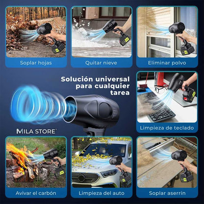 TurboBlow™ - Soplador Turbo de Alta Velocidad (130.000 RPM) + 2 Baterías de 48V