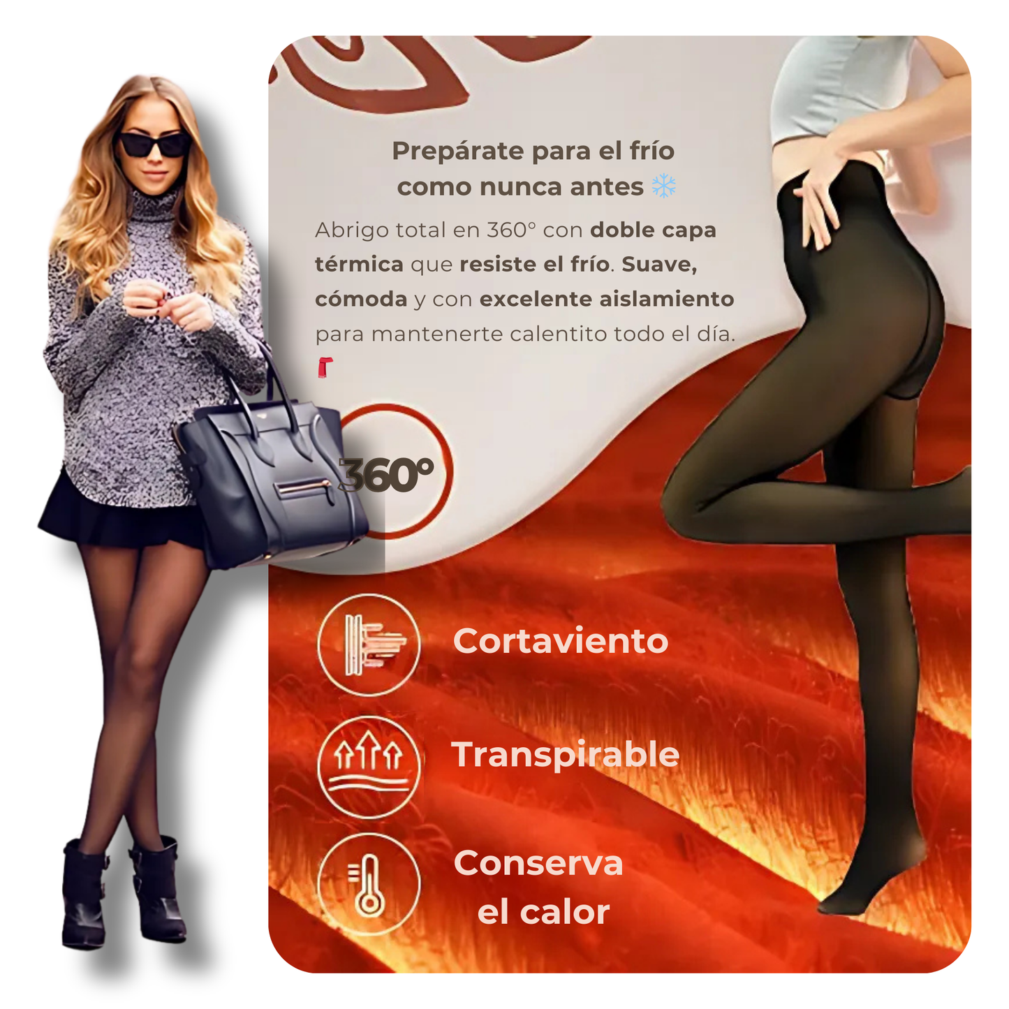 Calzas de Invierno - Efecto Piel™
